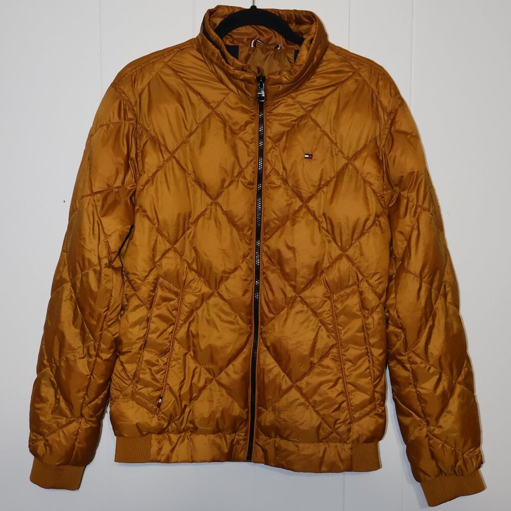 Tommy Hilfiger Quilted Puffer Jacket Gold (Men’s M)